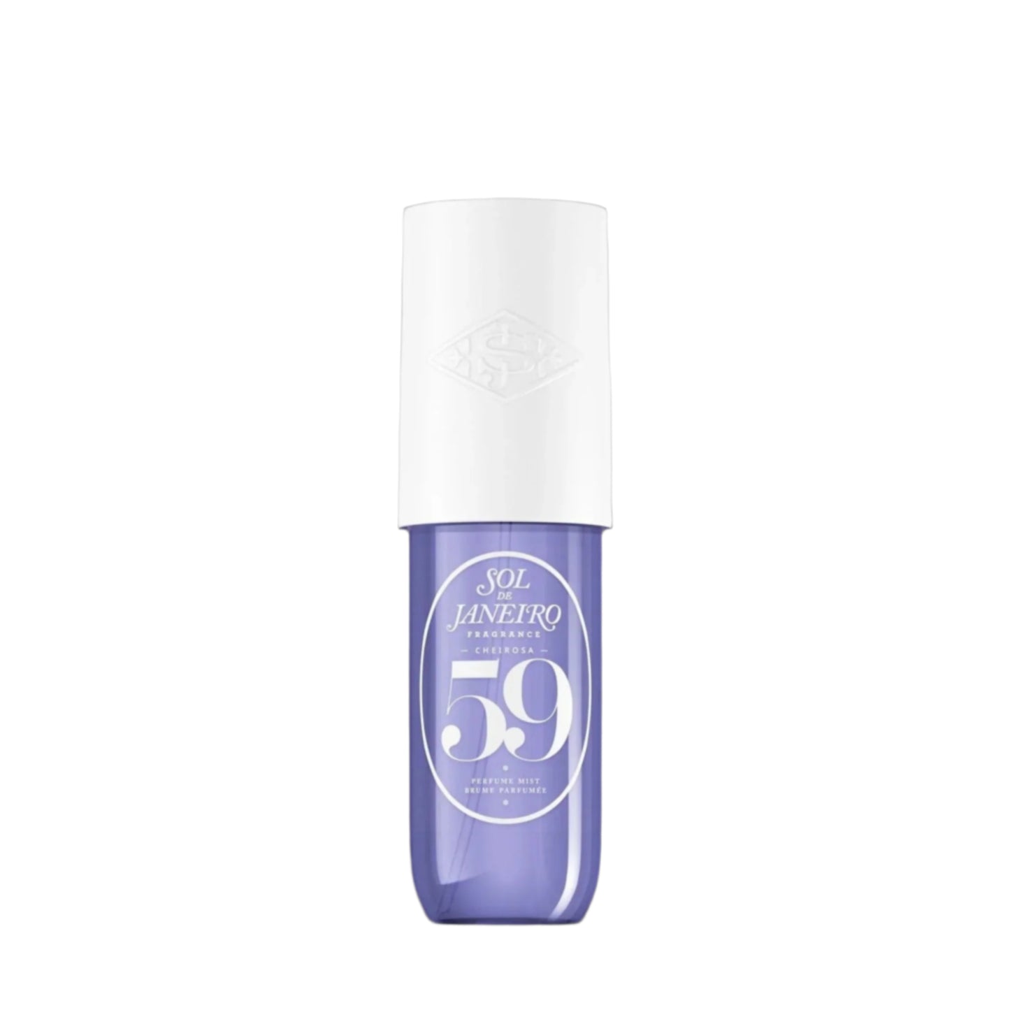 Sol de Janeiro Cheirosa 59 Hair & Body Fragrance Mist 90mL, a tropical scent with notes of vanilla, macadamia, and white chocolate, perfect for on-the-go freshness.