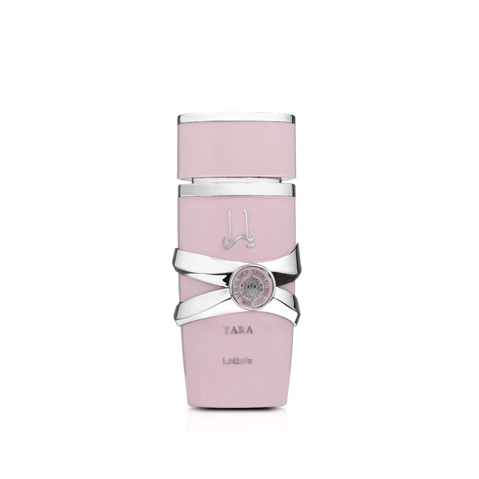 Lattafa Yara for Women Eau de Parfum 100ml bottle, a sweet and floral fragrance with notes of vanilla, floral notes, and a warm, sensual aroma.