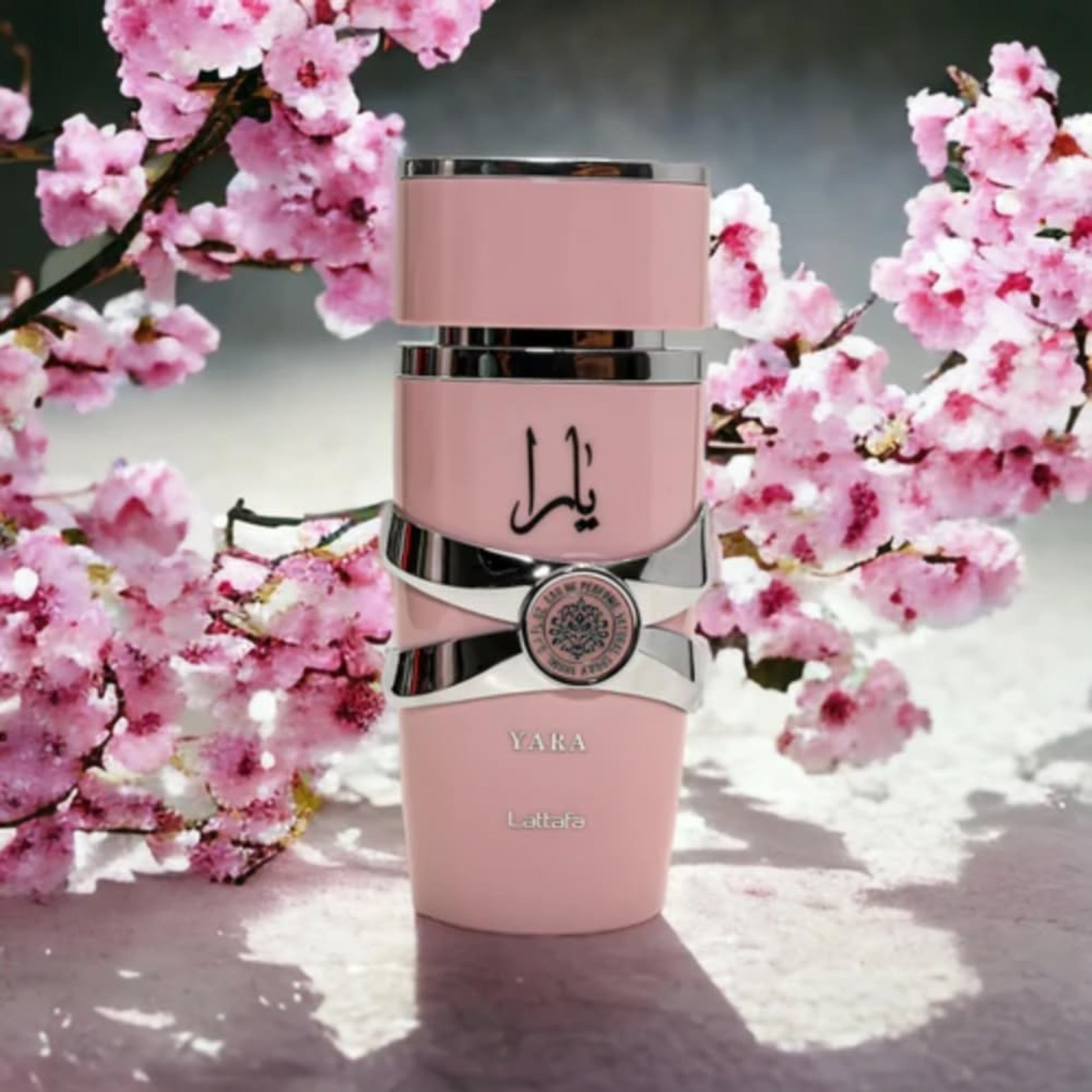 Lattafa Yara for Women Eau de Parfum 100ml bottle, a sweet and floral fragrance with notes of vanilla, floral notes, and a warm, sensual aroma.