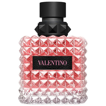 Valentino Donna Born In Roma Eau de Parfum 100ml bottle, a luxurious floral and woody fragrance for women with notes of jasmine, tuberose, and vanilla bourbon.